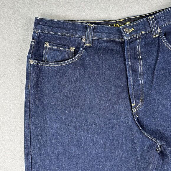 Dr Marten Air Wair Relaxed Fit Jeans Men’s 36x32 Dark Wash Blue Denim‎ Pants - Picture 4 of 16